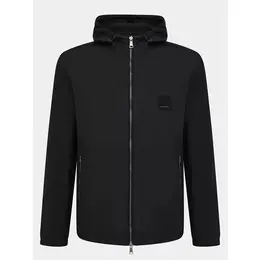 Armani Exchange: Чёрная куртка 