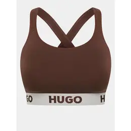 HUGO: Коричневая футболка 