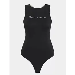 EA7 EMPORIO ARMANI: Чёрный боди 