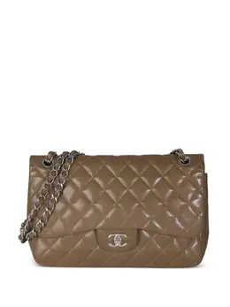 CHANEL Pre-Owned: Сумка цвета хаки 