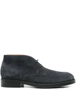 Tod's: Синие ботинки 