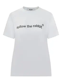 MSGM: Футболка из кролика 