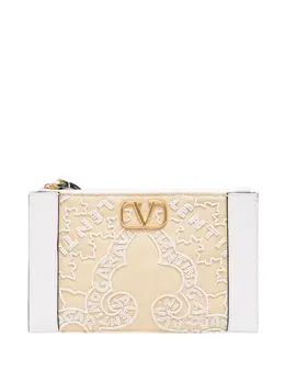 Valentino Garavani: Бежевый клатч 