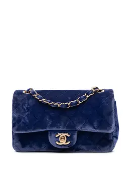 CHANEL Pre-Owned: Голубая сумка через плечо 