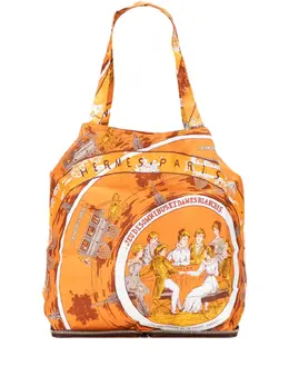 Hermès Pre-Owned: Коричневая сумка-шоппер 