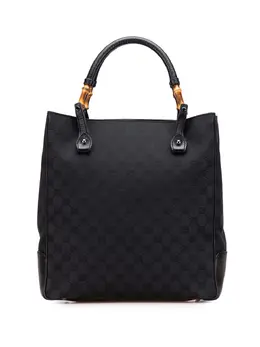 Gucci Pre-Owned: Чёрная сумка-шоппер 