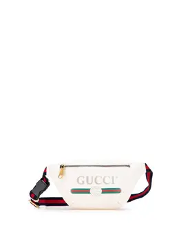 Gucci Pre-Owned: Белая поясная сумка 