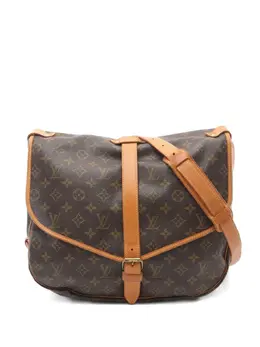 Louis Vuitton Pre-Owned: Коричневая сумка через плечо 