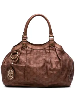 Gucci Pre-Owned: Коричневая сумка-шоппер 