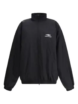 Balenciaga: Чёрная куртка 