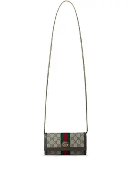 Gucci: Коричневый кошелёк  GG