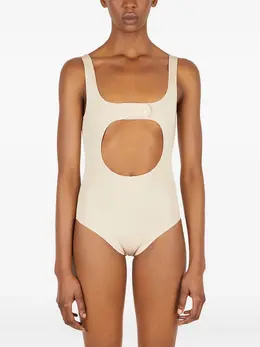 Courrèges: Бежевый боди 