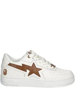 A BATHING APE®: Белые кроссовки 