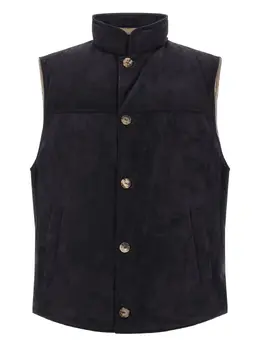 Brunello Cucinelli: Замшевый жилет 