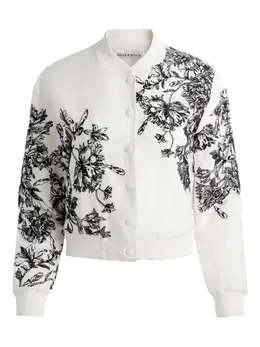 alice + olivia: Куртка с растительным принтом 