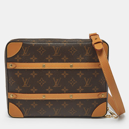 Louis Vuitton: Коричневая сумка 