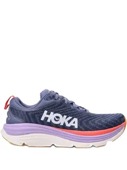 HOKA: Фиолетовые кроссовки 