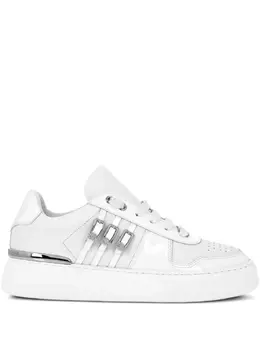 Philipp Plein: Белые кроссовки  Crystal