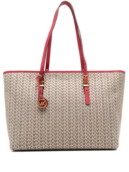 Michael Michael Kors: Бежевая сумка-шоппер 
