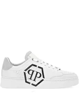 Philipp Plein: Белые кроссовки 