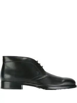 Tod's: Чёрные ботинки 