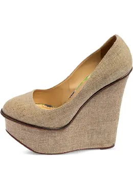 Charlotte Olympia: Бежевые туфли 