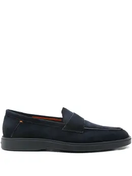 Santoni: Синие туфли 