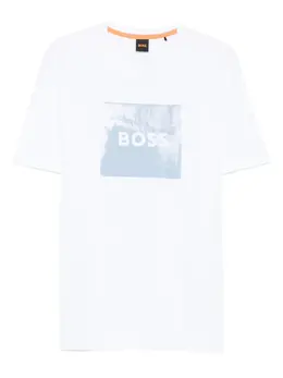 BOSS: Футболка с принтом 