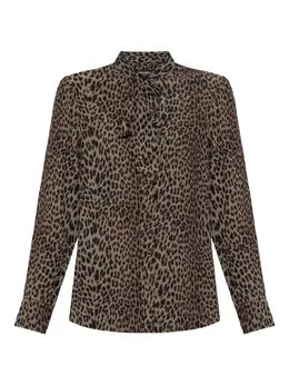 Zadig&Voltaire: Блуза с леопардовым принтом 