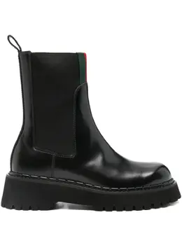 Gucci: Чёрные ботинки 