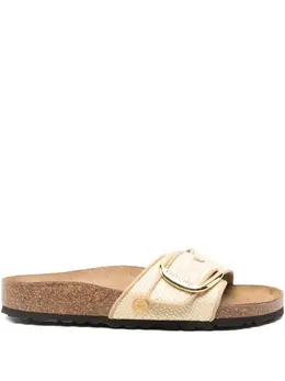 Birkenstock: Бежевые сандалии 