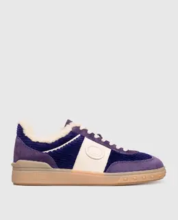 Valentino: Фіолетові кросівки 