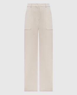 Max Mara: Бежеві брюки 
