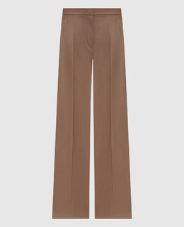 Max Mara: Бежеві брюки 