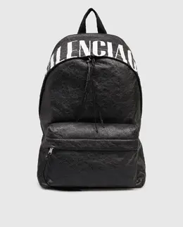 Balenciaga: Чёрный рюкзак 