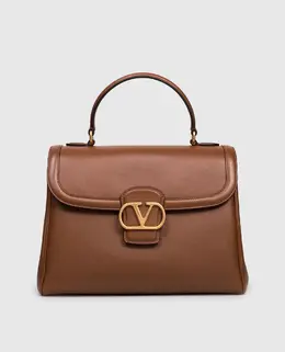 Valentino: Коричневі сумки  VLogo Signature