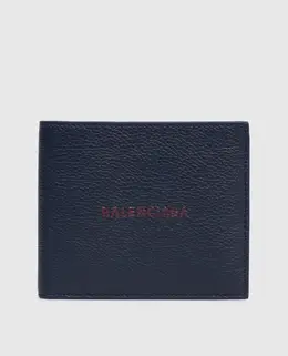 Balenciaga: Синий кошелёк 