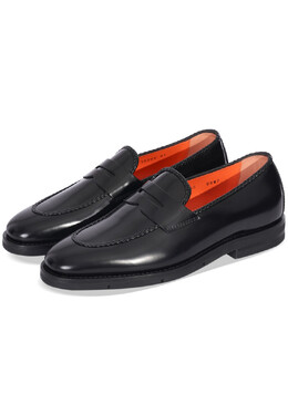 Santoni: Чёрные туфли 