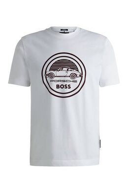 BOSS: Хлопковая футболка 
