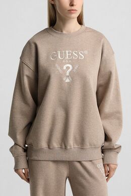 Guess: Бежевый свитшот 