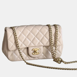 Chanel: Бежевая сумка 