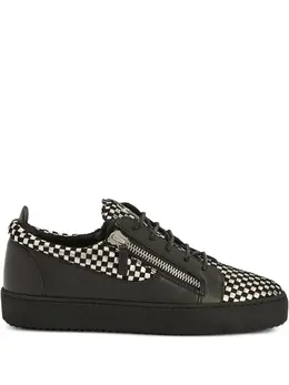 Giuseppe Zanotti: Чёрные кроссовки  Frankie