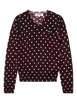Comme Des Garçons Play: Свитер в горошек 