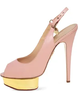 Charlotte Olympia: Розовые босоножки 