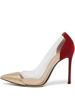Gianvito Rossi: Красные туфли  Plexi