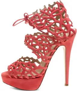 Charlotte Olympia: Оранжевые сандалии 