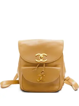 CHANEL Pre-Owned: Коричневый рюкзак 