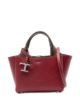 Tod's: Бордовая сумка-шоппер 