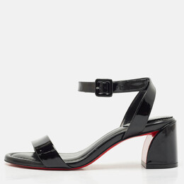 Christian Louboutin: Чёрные сандалии 