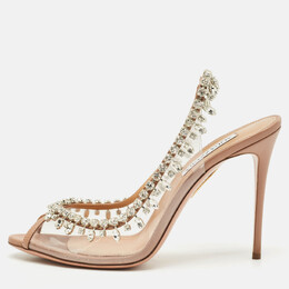 Aquazzura: Бежевые сандалии  Temptation